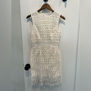 Lulu’s White Crochet Lace Bodycon Dress